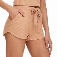 Short en tricot gaufré No Boundaries pour femmes