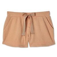 Short en tricot gaufré No Boundaries pour femmes