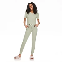 Jogger en tricot gaufré No Boundaries pour femmes
