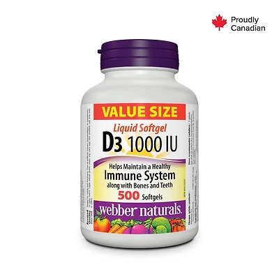 Webber Naturals Vitamin D3 1000 IU