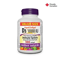 Webber Naturals Vitamine D3 1000 IU