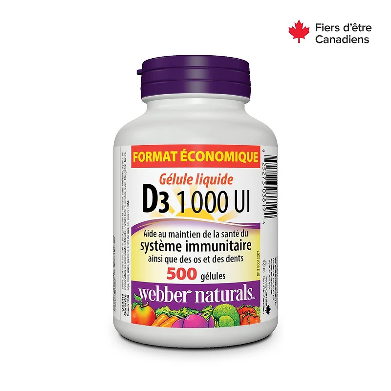 Webber Naturals Vitamine D3 1000 IU