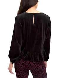 Jordache Women's Peplum Top