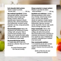 Webber Naturals Vitamine C à croquer orange naturelle, 500mg 120 comprimés à croquer