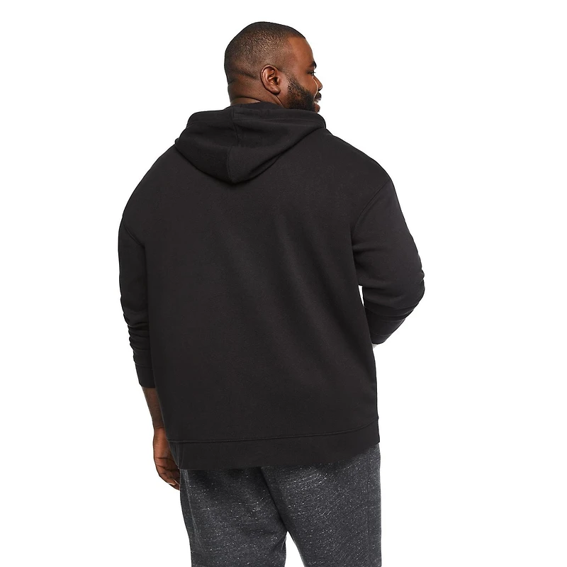 Haut à capuchon zippé sur la longueur George Plus pour hommes Tailles 3XL-5XL