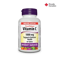 Webber Naturals Vitamin C Timed Release 1000 mg 60 Tablets