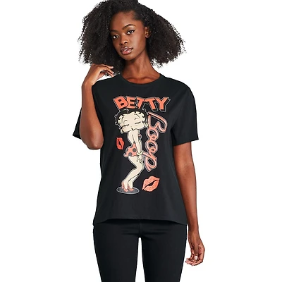 T-shirt à manches courtes Betty Boop pour femmes Tailles TP–TG