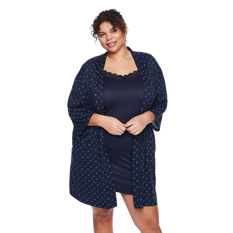 George Women's Plus Sleep Chemise 2-Piece Set