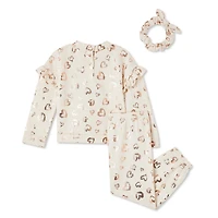 Btween Toddler Girls' Top and Jogger 3-Piece Set