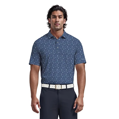 Ben Hogan Polo de golf à manches courtes imprimé chariot de golf pour hommes