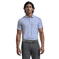 Ben Hogan Men’s Conversational Print Short Sleeve Golf Polo