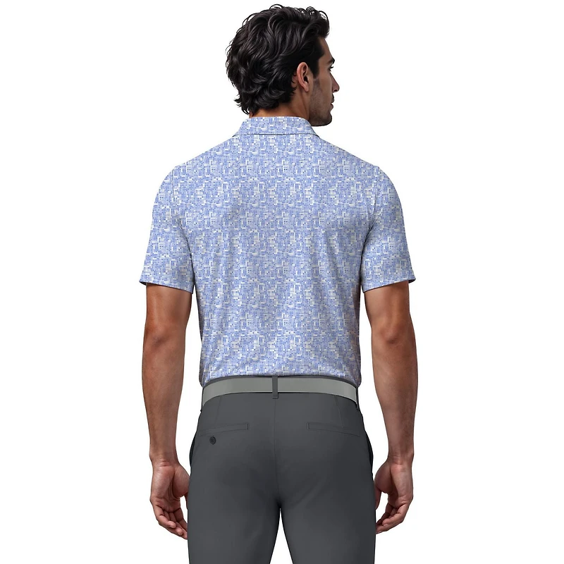 Ben Hogan Men’s Conversational Print Short Sleeve Golf Polo