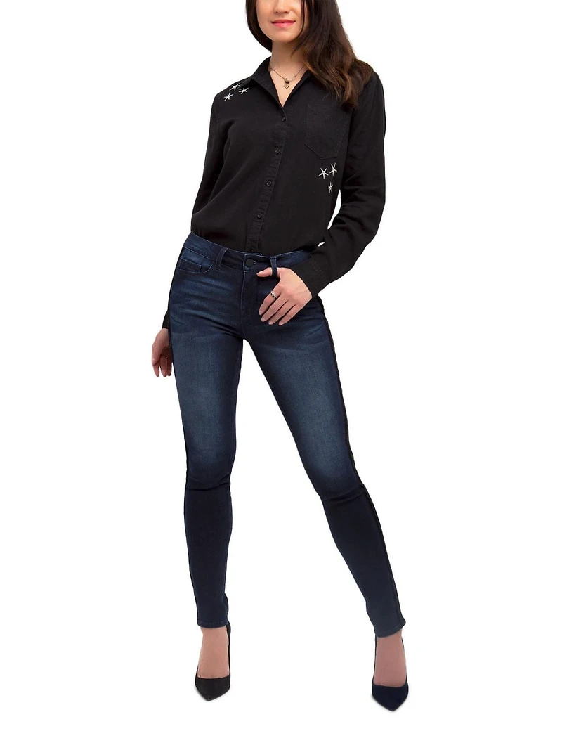 Chemise brodée pour femme Jordache