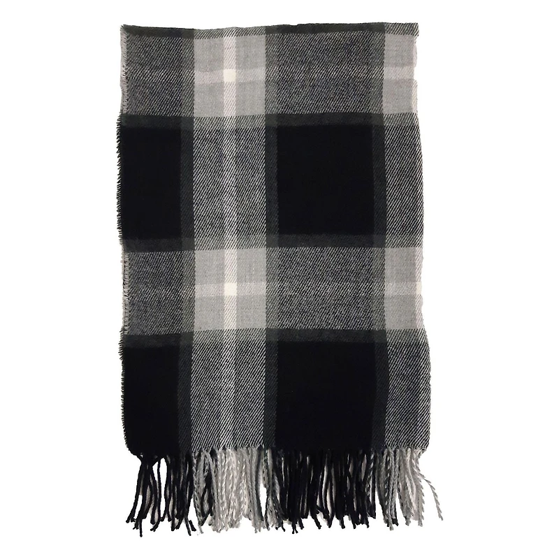 Plaid blanket scarf