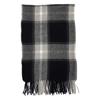 Plaid blanket scarf