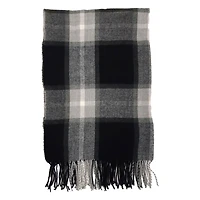 Plaid blanket scarf
