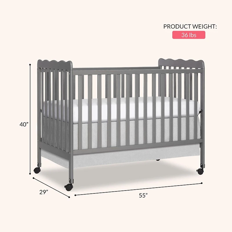 Dream On Me Carson Classic 3-in-1 Convertible Crib, Model #675