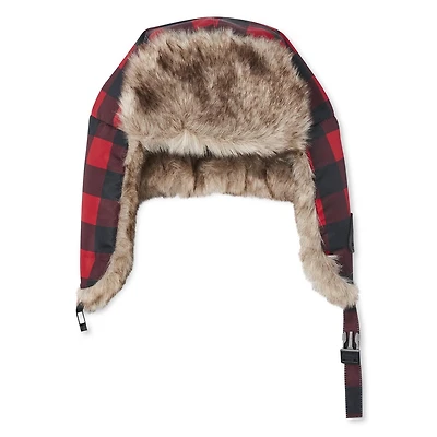 Canadiana Kids' Unisex Buffalo Check Trapper Hat