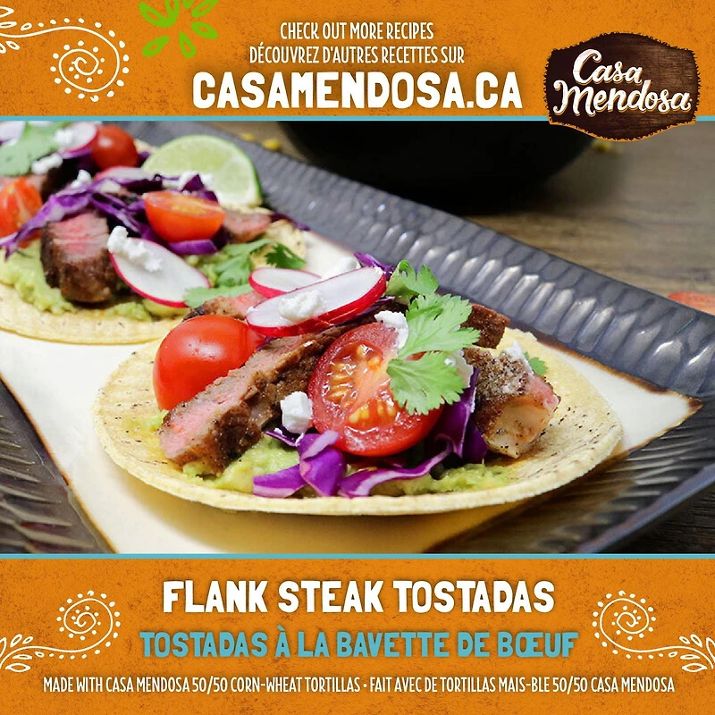 Casa Mendosa 7" Maïs-blé 50/50 6 tortillas format moyen, 204 g