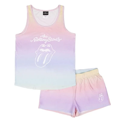 Rolling Stones Ensemble pyjama 2 pièce culottes courte et camisole pour femme