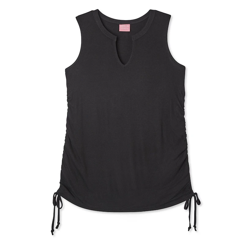 Débardeur côtelé avec côtés ruchés Paisley Sky Maternit