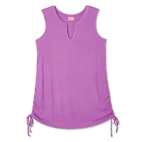 Paisley Sky Maternity Ruched Side Rib Tank