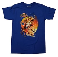 Tee Shirt Bleu Dragonball Fighterz