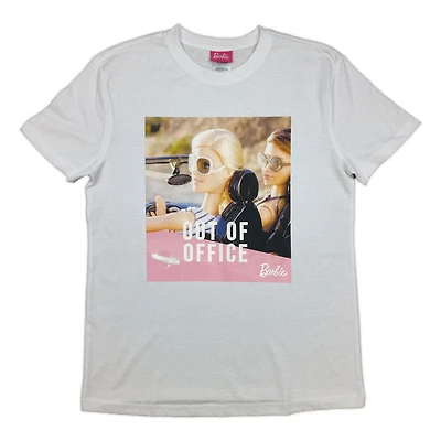 BARBIE Ladie's tee shirt. This short sleeve crew neck tee shirt for women can easily be worn with your favorite jeans or bottom