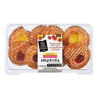 Pâtisserie danoise avec garniture aux fruits Mon marché fraîcheur 8 x 81 g, total de 648 g