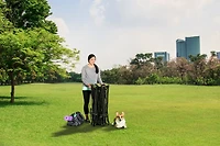 Parc pliant portatif Carlson Pet Products pour chiens à 8 panneaux en vert