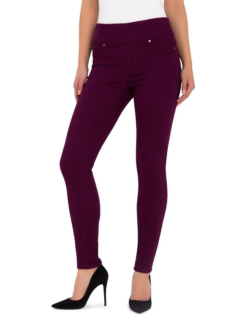 Jordache Legging à taille large pour femmes