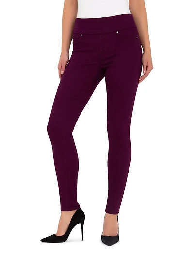 Jordache Legging à taille large pour femmes