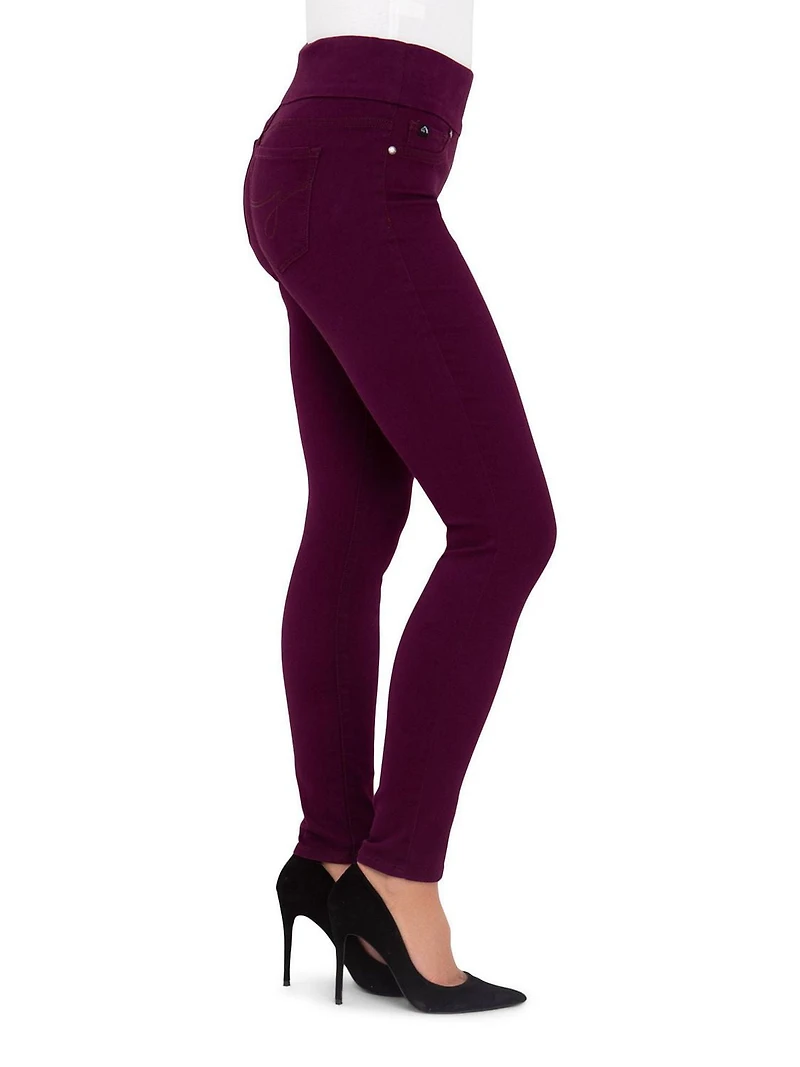 Jordache Legging à taille large pour femmes