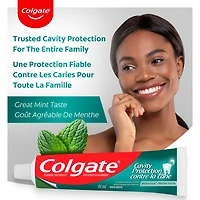 Colgate Cavity Protection Fluoride Toothpaste, Winterfresh, 95 mL