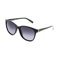 Time & Tru Women's Black Polarized Cat Eye Sunglasses