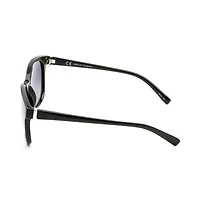 Time & Tru Women's Black Polarized Cat Eye Sunglasses