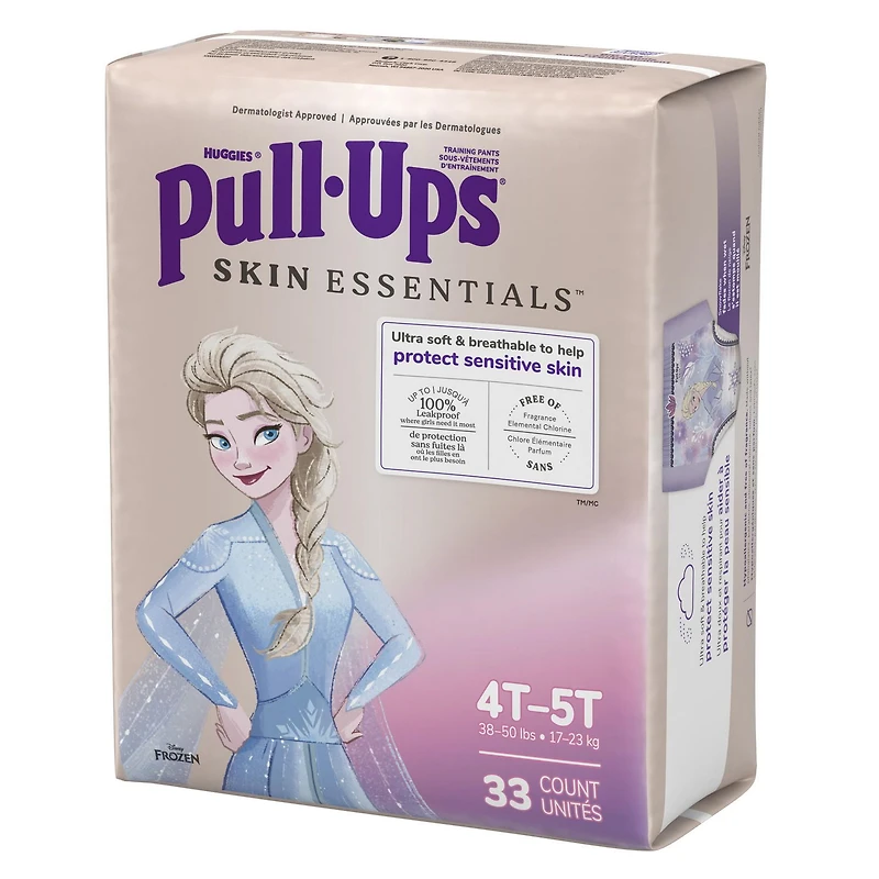 Sous-vêtements d’entraînement Pull-Ups Skin Essentials pour filles, 2T-5T (14 à 18 kg), 99-112 sous-vêtements