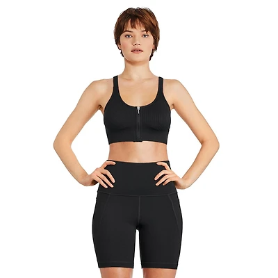 Soutien-gorge sport zippé Athletic Works pour femmes