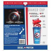 DIESEL Limited Edition Super Hero Gift Box Set with 2lb DIESEL Whey Protein and a 700ml Limited Edition Shaker - French Vanilla, Box Set DIESEL + Shaker