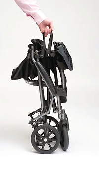 Drive Medical Black Travelite Chair in a Bag Transport Wheelchair