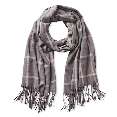 George Women's Woven Check Scarf