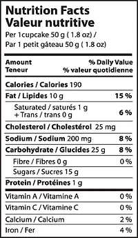 Cup Cake Original, 300G/ 6 Count
