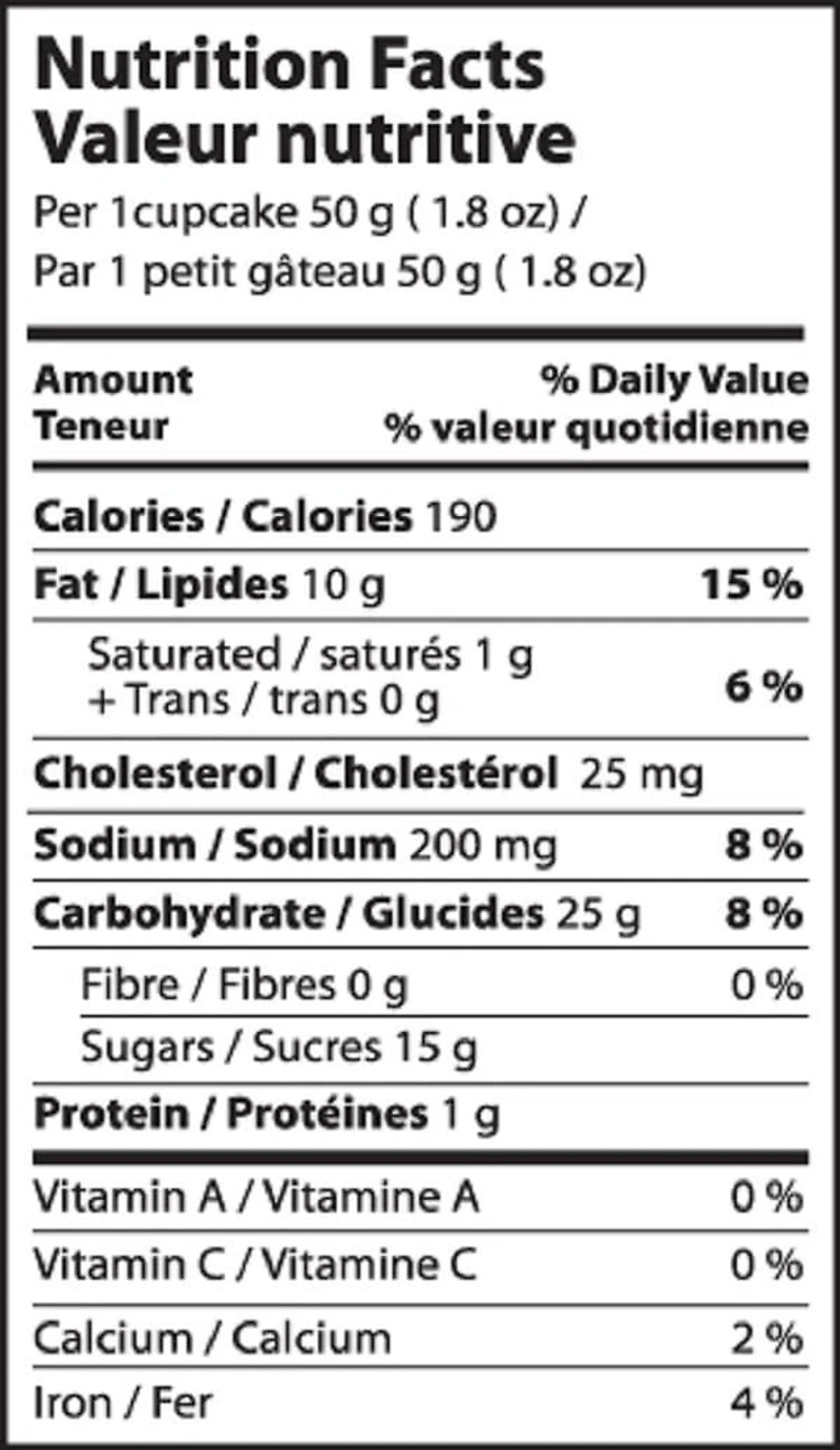 Cup Cake Originel 300G/6 unités