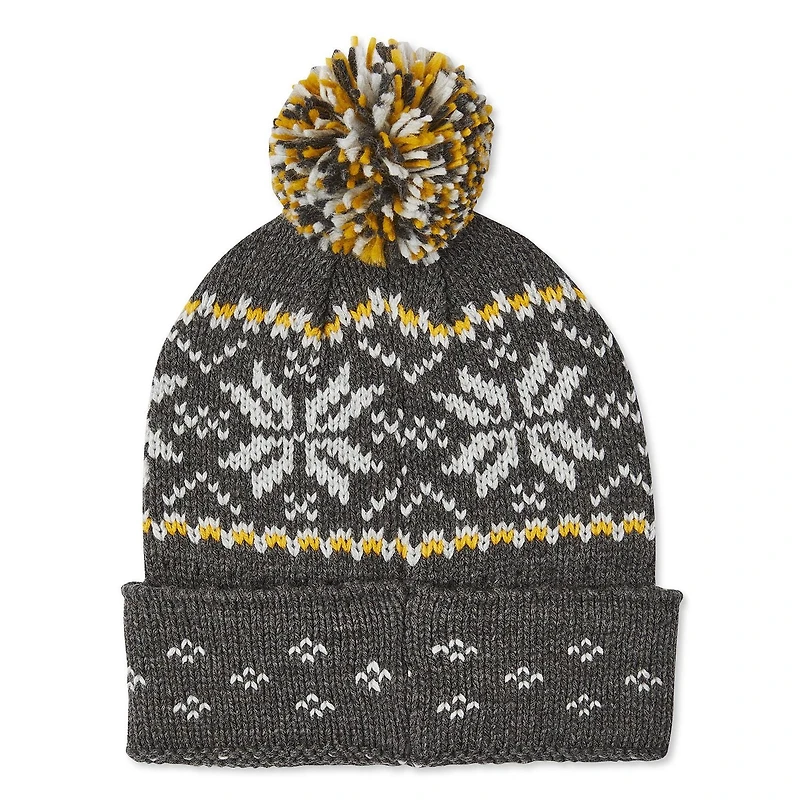 Bonnet en jacquard avec pompon George pour hommes