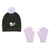 George Girls' Chenille Toque and Gloves 2-Piece Set