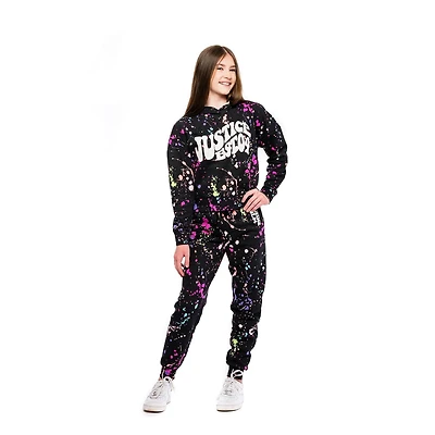 Sweat à capuche à manches longues Justice 04 pour filles