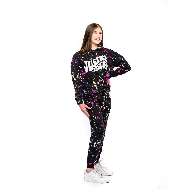 Sweat à capuche à manches longues Justice 04 pour filles