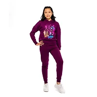 Girls Justice Splatter Long Sleeve  Hoodie