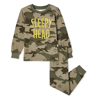 Pyjama 2 pièces avec t-shirt à manches longues et pantalon George pour petits garçons