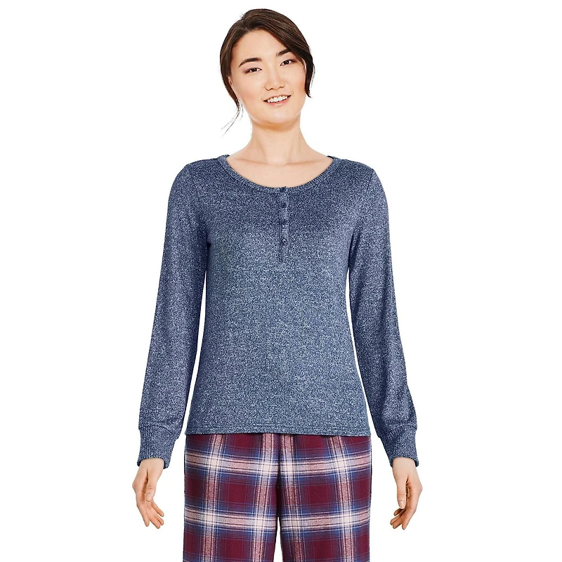 George Women's Long Sleeve Henley Top